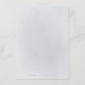 Carte D'accompagnement Moody marine minima botanique mariage (Dos)