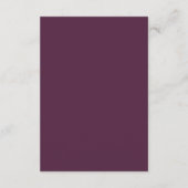 Carte D'accompagnement Moody Purple Blooms Mariage Réception Insertion Ca (Dos)