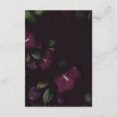 Carte D'accompagnement Moody Purple Calligraphie Mariage Couleur de l'atl (Dos)