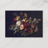 Carte D'accompagnement Moody Romantic Dark Floral Gothic Wedding Details (Dos)