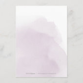 Carte D'accompagnement Moody romantique calligraphie de prune détails mar (Dos)