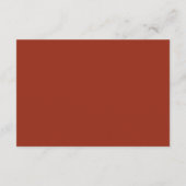 Carte D'accompagnement Moody Rustic Fall Florals Mariage (Dos)