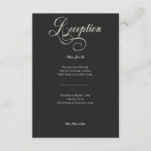 Carte D'accompagnement Moody sombre Moody Victorian Moon & Sun Wedding Ré (Devant)