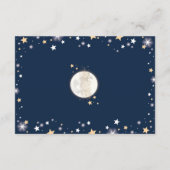 Carte D'accompagnement Moon Twinkle Stars Baby Boy Diaper Raffle Ticket (Dos)
