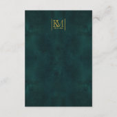 Carte D'accompagnement Moonlight Romance Détails du Mariage Emerald Gr ID (Dos)