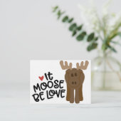 Carte D'accompagnement Moose Be Love (Debout devant)