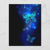 Carte D'accompagnement Morpho Butterfly in the Dark Background (Devant)