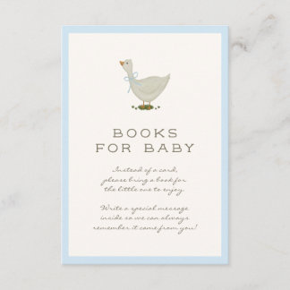 Carte D'accompagnement Mother Goose Blue Books for Baby Insert
