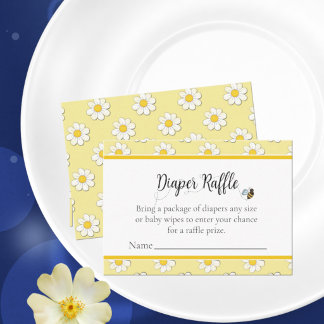 Carte D'accompagnement Mother-to-Bee Baby Shower Diaper Raffle