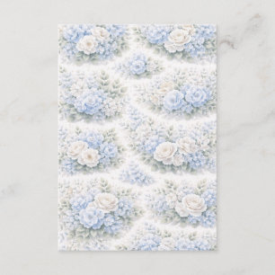 Carte D'accompagnement Motif floral SoftBlue Élégant Botanique romantique