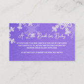 Carte D'accompagnement Motif minimaliste Indigo Snowflake (Devant)