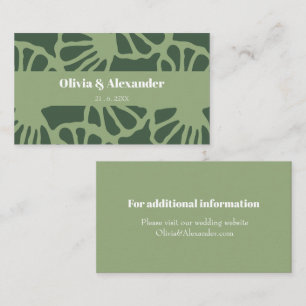 Carte D'accompagnement Motif sans couture de corail floral abstrait vert