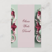 Carte D'accompagnement Motifs floraux d'élégance baroque Acanthus tortill (Dos)