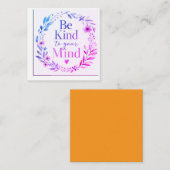 Carte D'accompagnement motivation (Devant / Derrière)