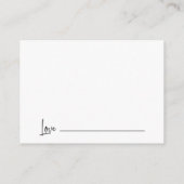 Carte D'accompagnement Mots de sagesse Math Graduation Conseiller (Dos)