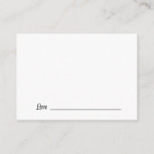 Carte D'accompagnement Mots de sagesse noir et blanc Conseils (Dos)