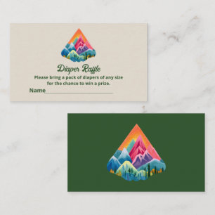 Carte D'accompagnement Mountain Adventure Attend Les Tickets De Raffle De