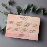 Carte D'accompagnement Mountain Sunset Rustic Mariage Détails<br><div class="desc">En matière de papeterie mariage,  les styles boisés lancent le thème pour une soirée magique ou un week-end mariage entier dans les montagnes.Donnez le ton à votre mariage rustique avec ce design d'inspiration montagnarde avec une scène de montagne aquarelle arrière - plan avec pins.</div>