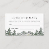 Carte D'accompagnement Mountain Woodland Devine Combien De Jeu (Devant)