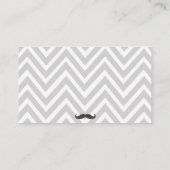 Carte D'accompagnement Moustache Baby shower Déchets Raffin billet (Dos)