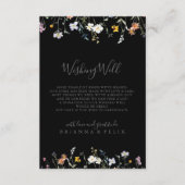 Carte D'accompagnement Multicolor sauvage noir Mariage désirant bien (Devant)