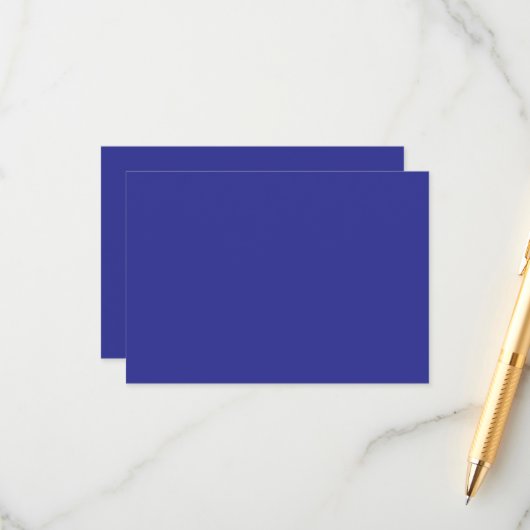 Carte D'accompagnement mur bleu avec horloge (Devant/Arrière en situation)