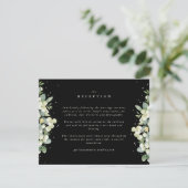 Carte D'accompagnement Mûre de noir + Eucalyptus Carton d'invitation bord (Debout devant)