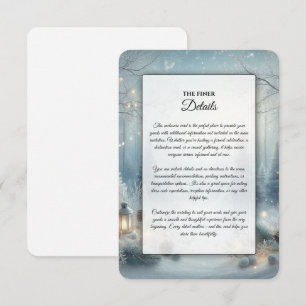 Carte D'accompagnement Murmures d'un Solstice d'Hiver