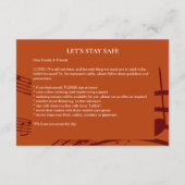 Carte D'accompagnement MUSIQUE moderne STADE Sécurité Mariage (Dos)