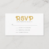Carte D'accompagnement Mustard Moderne Seventies RSVP (Devant)