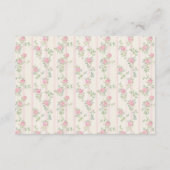 Carte D'accompagnement Muted Blush Bunny Rabbit Baby Shower Diaper Raffle (Dos)