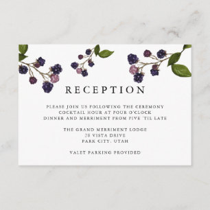 Carte D'accompagnement Myrtille ENCLOS POUR RÉCEPTION DE MARIAGE