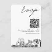 Carte D'accompagnement Myrtle Beach Wedding RSVP QR Code Petit (Devant)