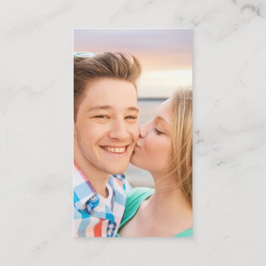 Carte D'accompagnement Mysc bleu arc-en-ciel budget QR Code RSVP photo (Dos)