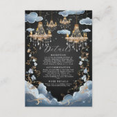 Carte D'accompagnement Mystic Nuages Opulent Mariage de lustre (Devant)