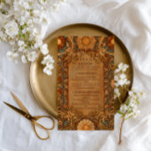 Carte D'accompagnement Mystical Celestial Baroque Wedding