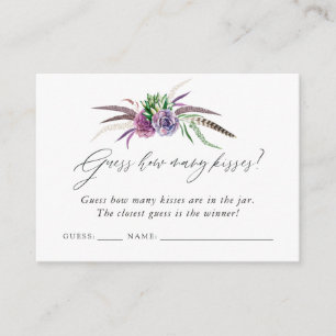 Carte D'accompagnement Mystical Succulents Fête des mariées Kissing Jeu