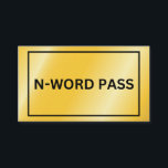 Carte D'accompagnement N-Word Pass<br><div class="desc">N-Word Pass</div>