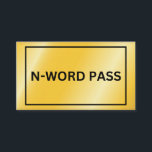 Carte D'accompagnement N-Word Pass<br><div class="desc">N-Word Pass</div>