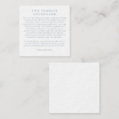 Carte D'accompagnement Nantucket Wedding Favor - Deux Pcents par-dessus b (Devant / Derrière)