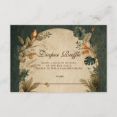 Carte D'accompagnement Natural Safari Leaves Diapper Raffle (Devant)