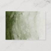 Carte D'accompagnement Nature moderne Forêt verte | Aquarelles (Dos)