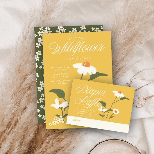 Carte D'accompagnement Nature moderne Thème Fleur sauvage Baby in Bloom