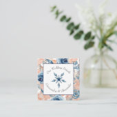 Carte D'accompagnement Nautique Plage Mariage Coquillages Starfish (Debout devant)