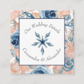 Carte D'accompagnement Nautique Plage Mariage Coquillages Starfish (Devant)