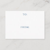 Carte D'accompagnement Navy Blue and Gold Baby Shower - Display Shower (Dos)