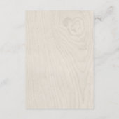 Carte D'accompagnement Navy Blue and White Wood Look Détails de l'invité (Dos)