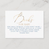 Carte D'accompagnement Navy Blue Books For Baby Request (Devant)