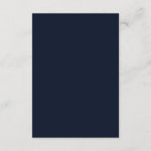 Carte D'accompagnement Navy Celestial Mariage Or (Dos)