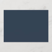 Carte D'accompagnement Navy Élégant Minimaliste (Dos)